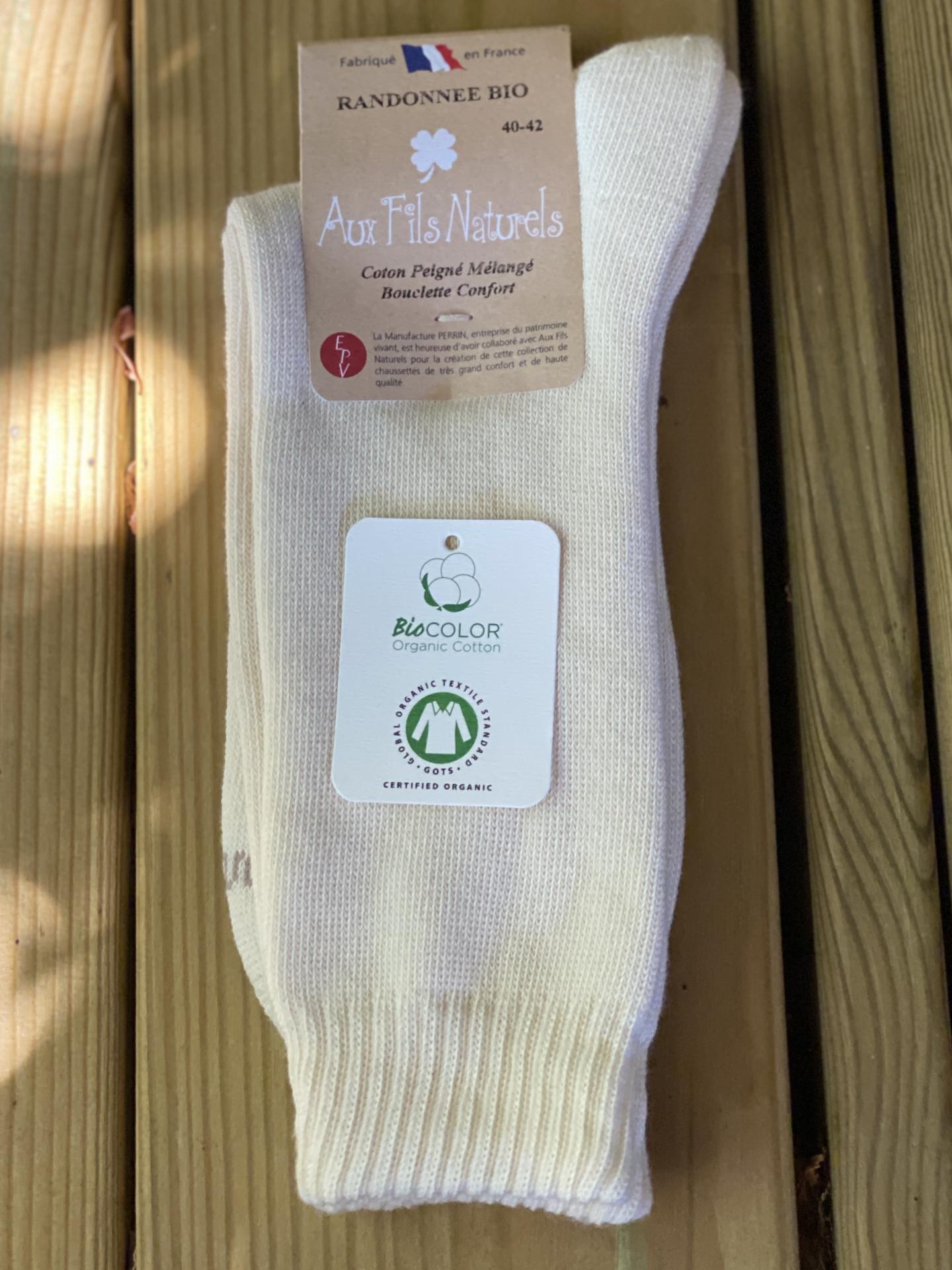 Chaussettes coton Bio - qualité et confort