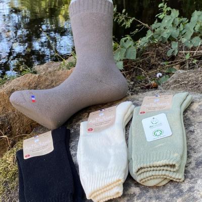 Achat BePoppins Bleu - Chaussettes 100% Coton Biologique en gros